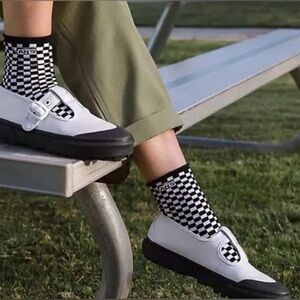 Vans Style 93 Mary Jane Sneakers - Coated White Canvas - 9.5